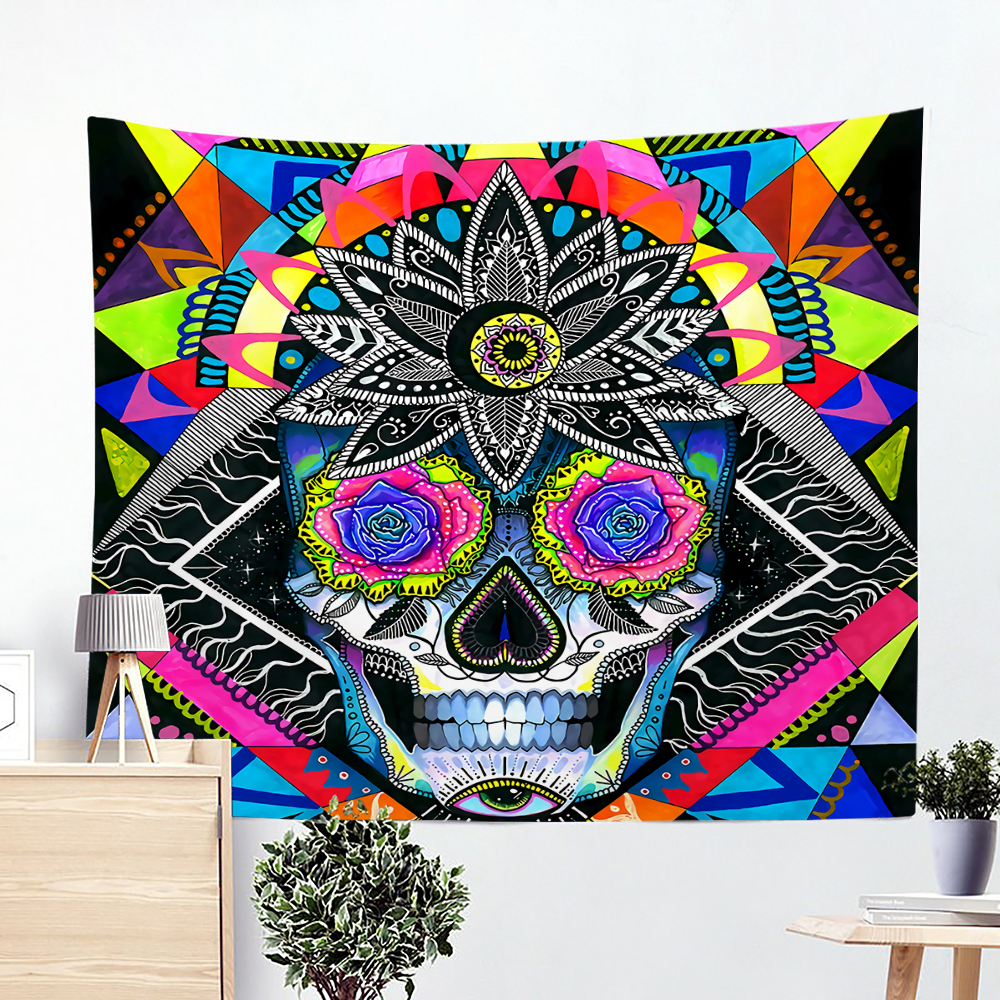 Tapestry Psychedelic Pattern Y - Home Gym Decor recension och pris