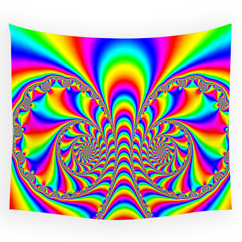 Tapestry Psychedelic Pattern Y - Home Gym Decor recension och pris