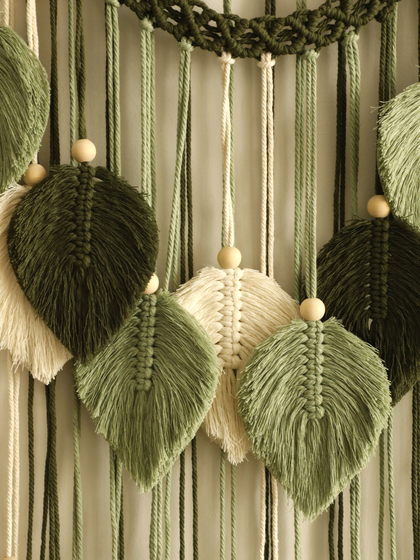 Macrame Leaf Tapestry Boho Hom - Home Gym Decor recension och pris