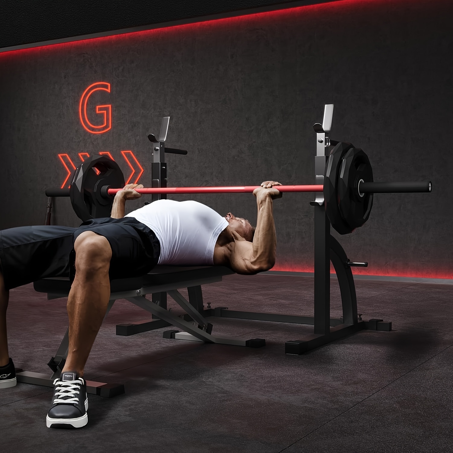 Premium 4.9ft Barbell for Stre - Barbell Curl Bar recension och pris
