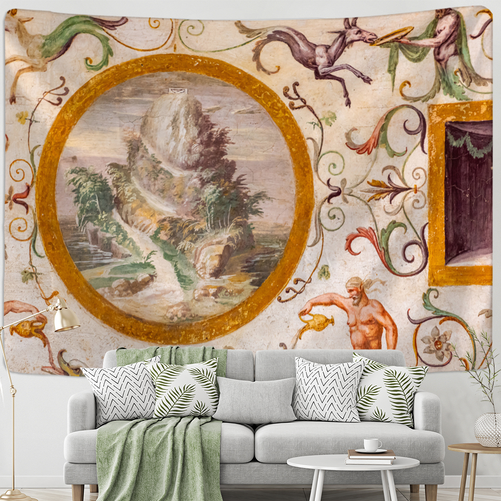 Vintage Angel Tapestry Wall Ha - Home Gym Decor recension och pris