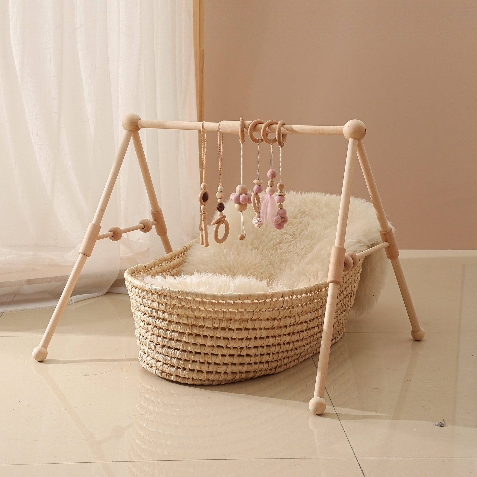 Baby Wooden Toys Play Gym Ordi - Home Gym Decor recension och pris