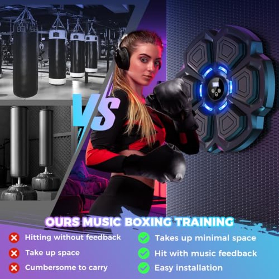 2026 Music Boxing Machine Upgr - Home Gym Wall Mounted recension och pris