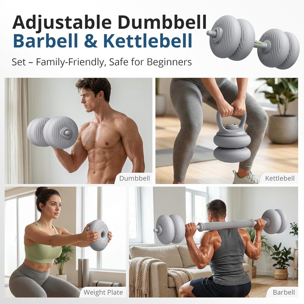 Adjustable Soft Shell Dumbbell - Home Gym Dumbbell Set recension och pris