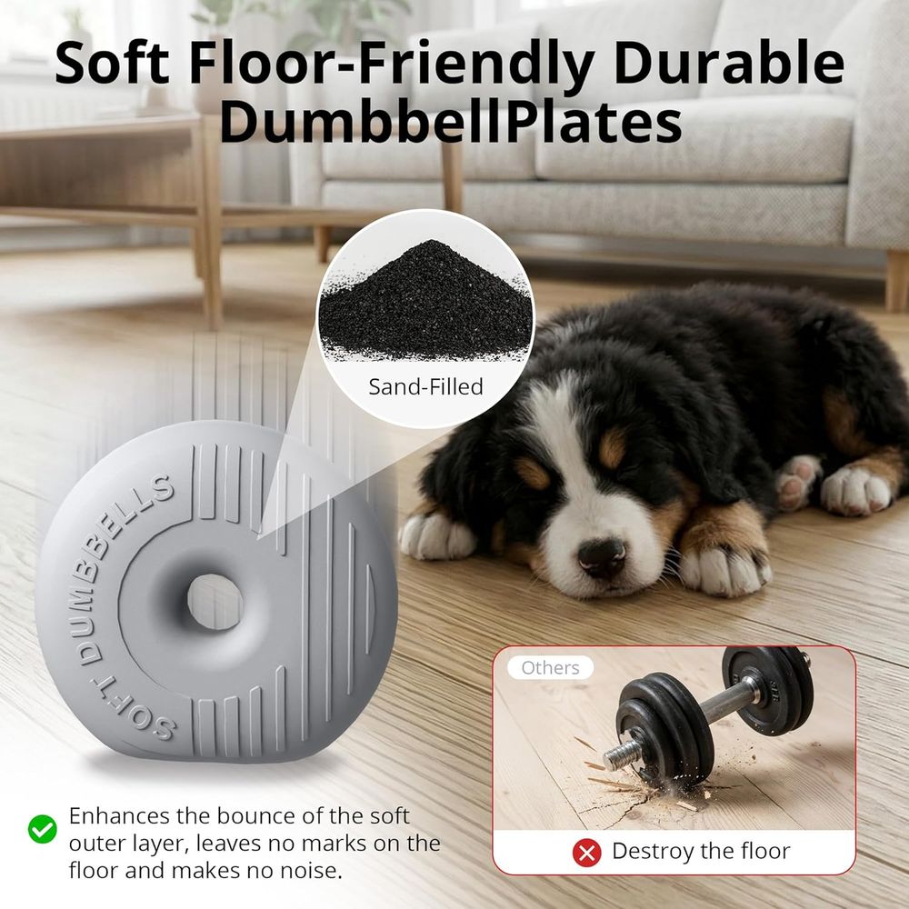 Adjustable Soft Shell Dumbbell - Home Gym Dumbbell Set recension och pris