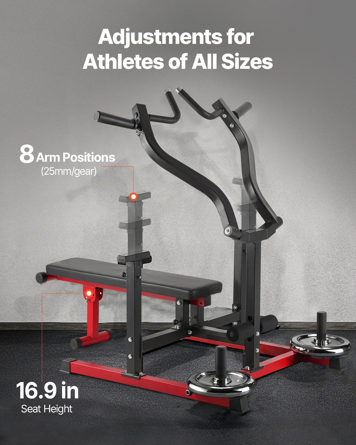 Chest Press Machine, 450 LBS B - Home Gym Set recension och pris