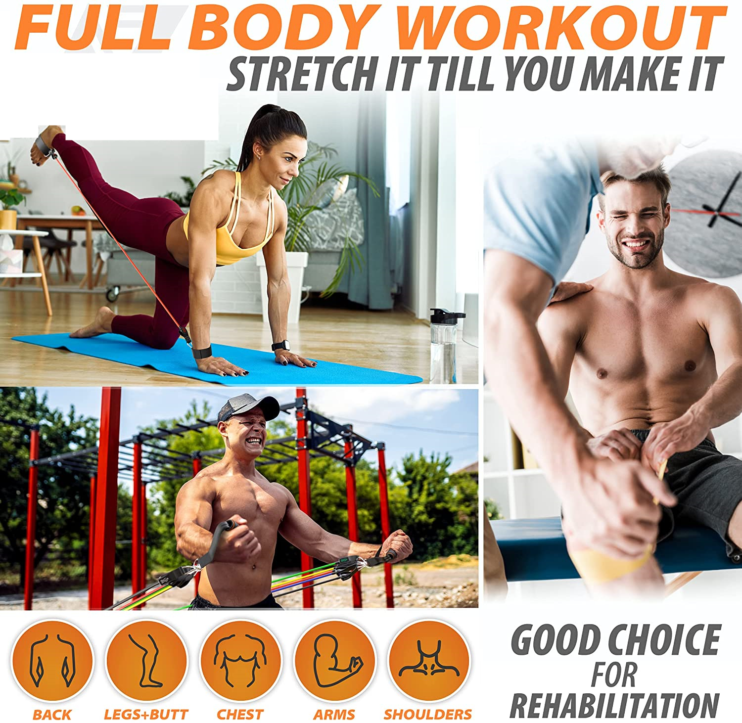 300lb Fitness Booty Resistance - Home Gym Online recension och pris