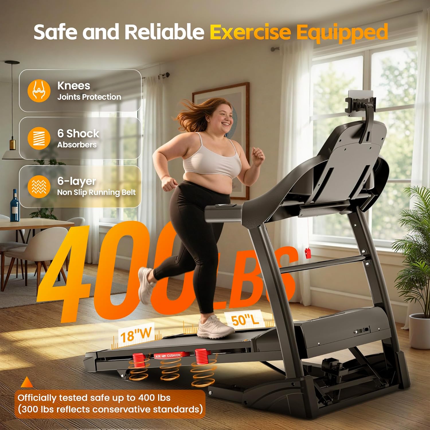 400lb Folding Treadmill 15% In - Home Gym Custom recension och pris