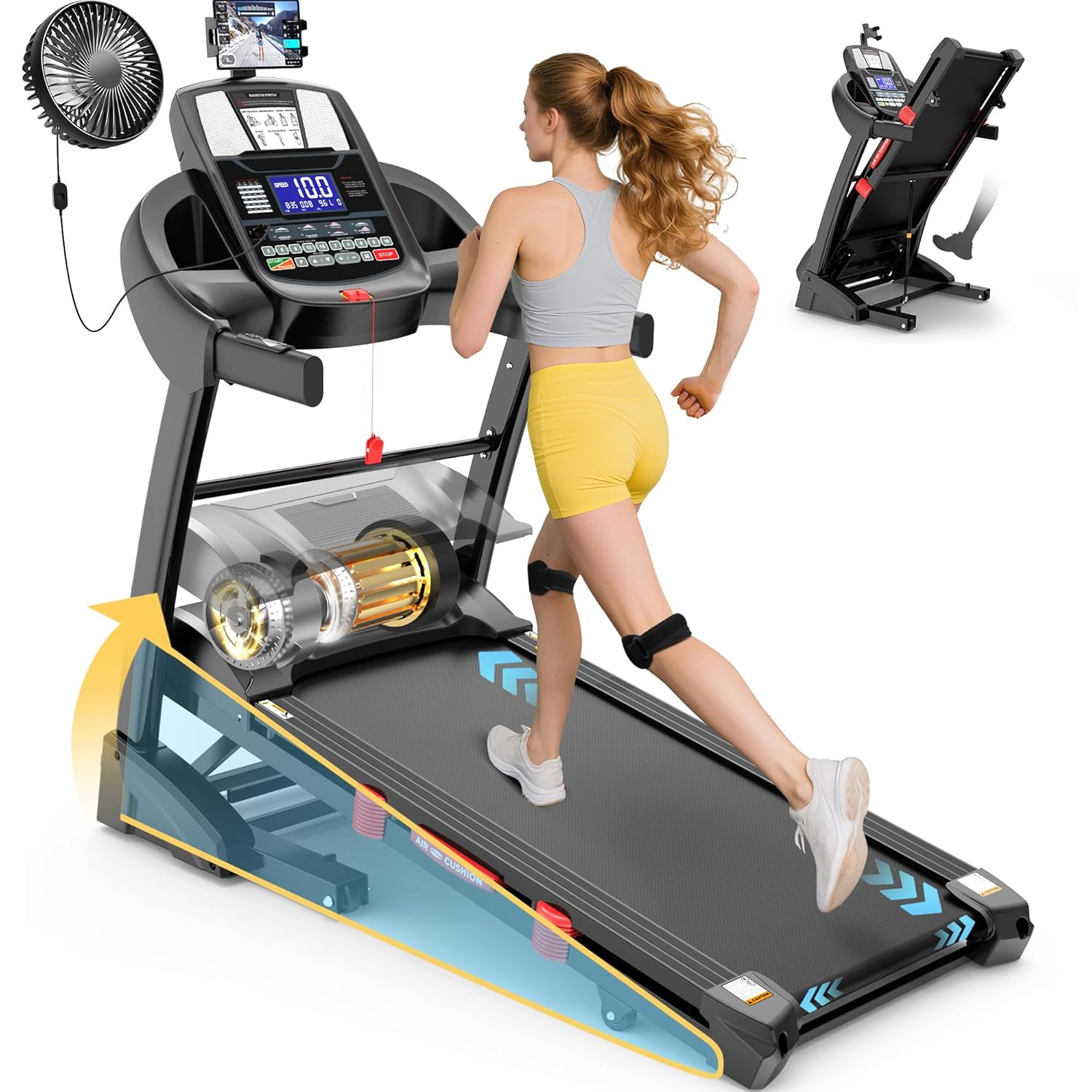 400lb Folding Treadmill 15% In - Home Gym Custom recension och pris