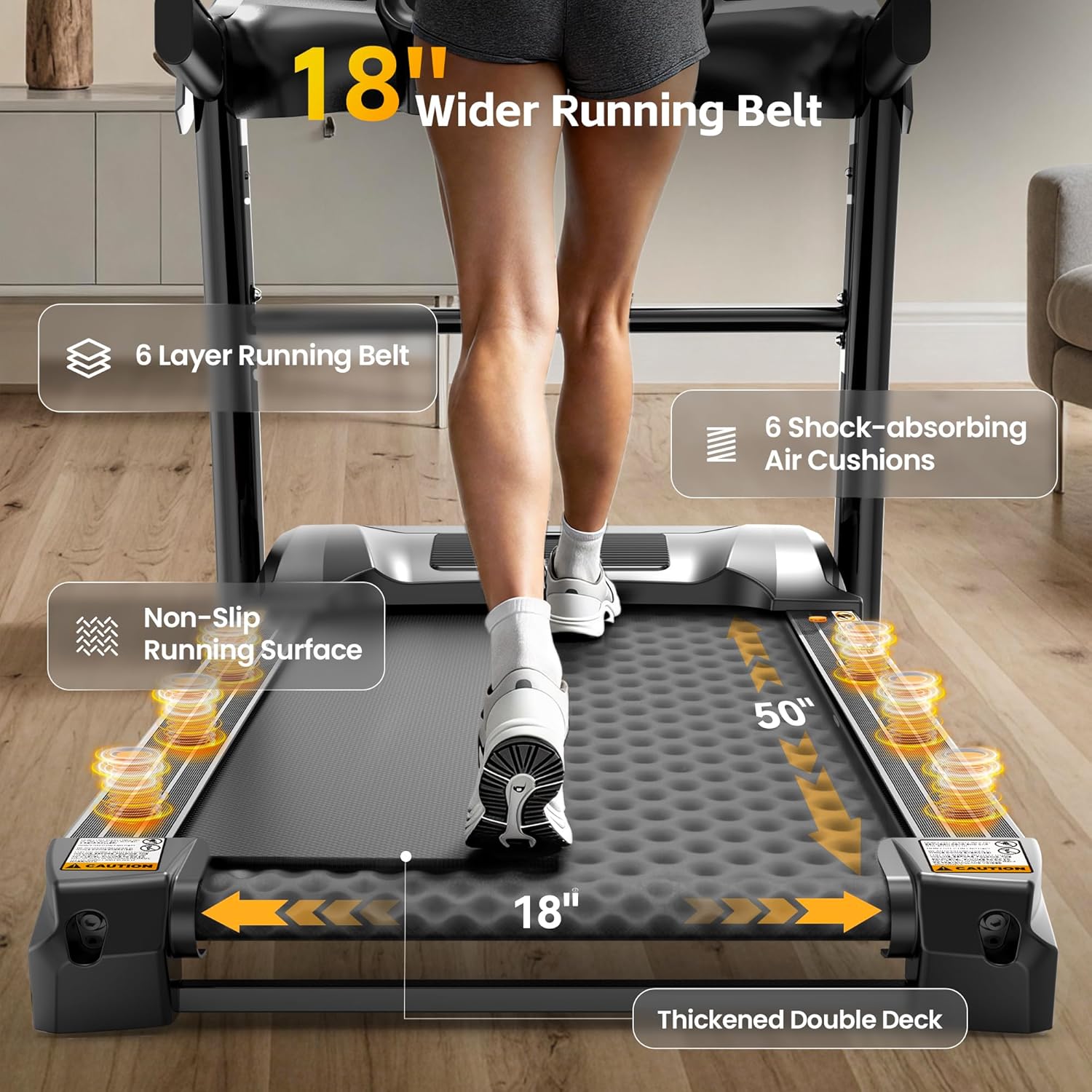 400lb Folding Treadmill 15% In - Home Gym Custom recension och pris
